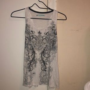 White tank top from Maurice’s. Beaded front. Size: S